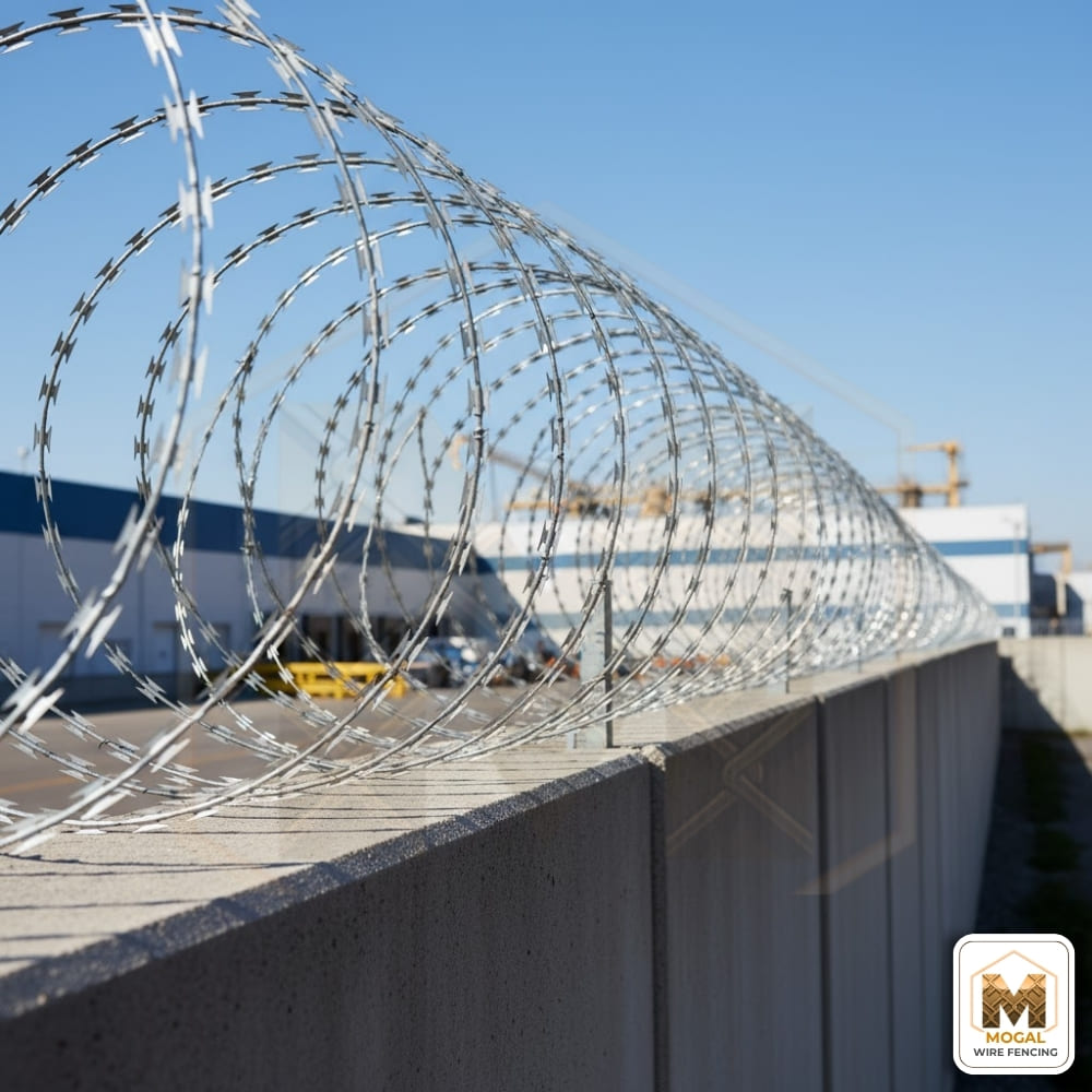 Punched Tape Concertina Wire - Mogal Wire Fencing - mogalwirefencing.com